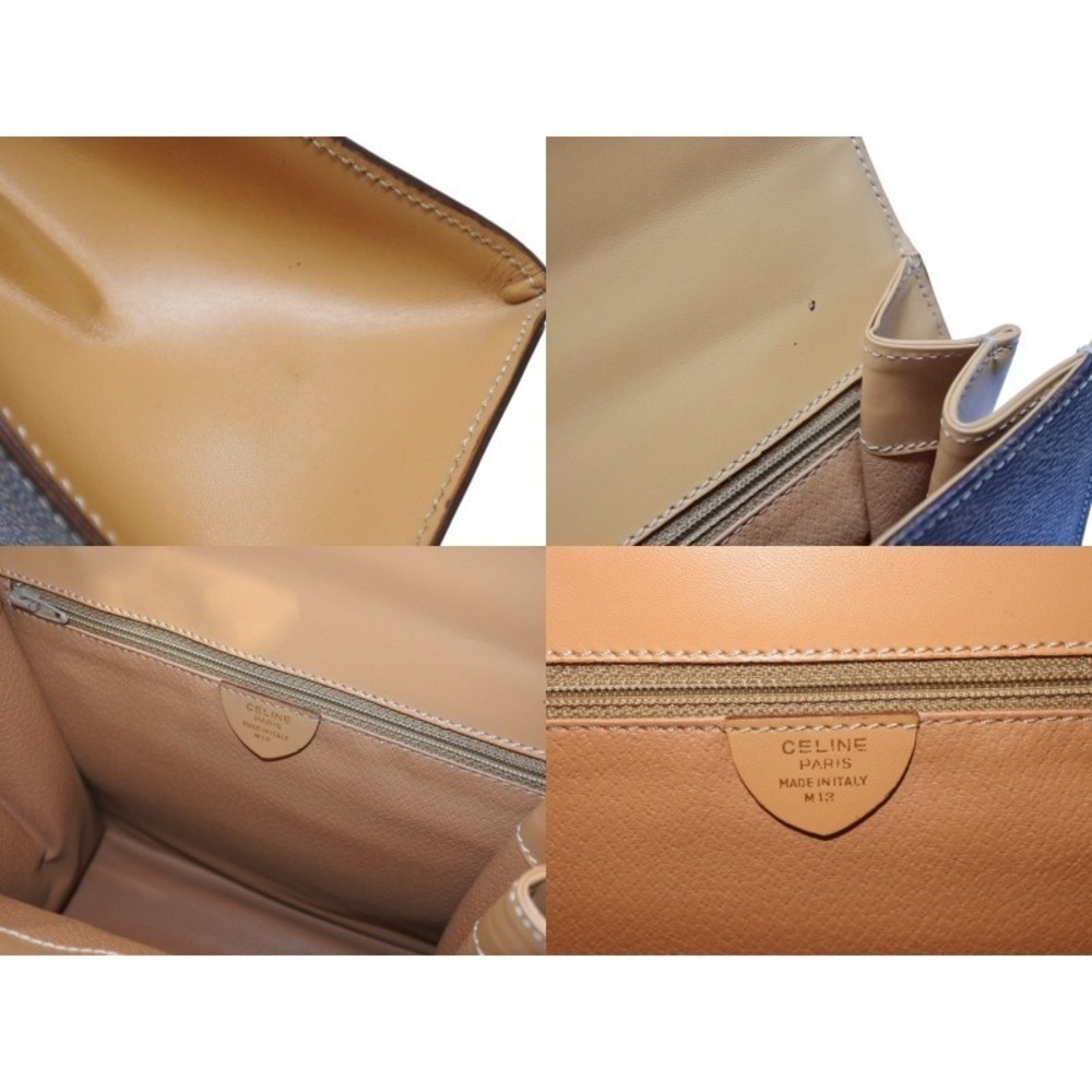 Celine Macadam Handbag Brown Leather - Picture 9 of 10